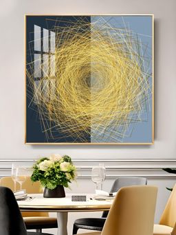 The Next Decor - String Wire Glass Finish Square Wall Art