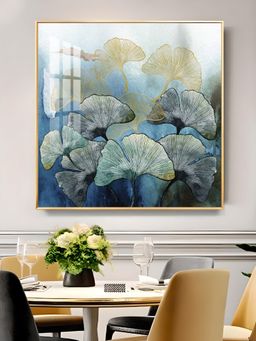 The Next Decor - Tranquil Blossom Glass Finish Square Wall Art