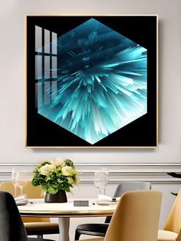 The Next Decor - Oceanic Abstraction Glass Finish Square Wall Art