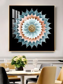 The Next Decor - Botanical Bliss Glass Finish Square Wall Art