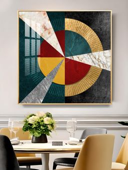 The Next Decor - Chic Abode Glass Finish Square Wall Art