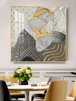 The Next Decor - Chromatic Elevation Glass Finish Square Wall Art