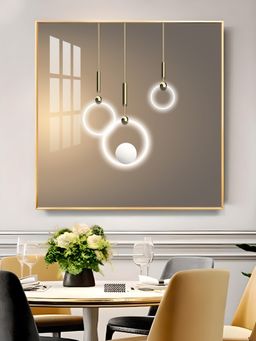 The Next Decor - Majestic Circle Ring Glass Finish Square Wall Art