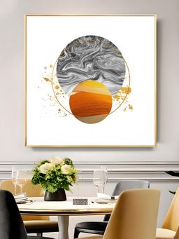 The Next Decor - Sunlit Elegance Glass Finish Square Wall Art