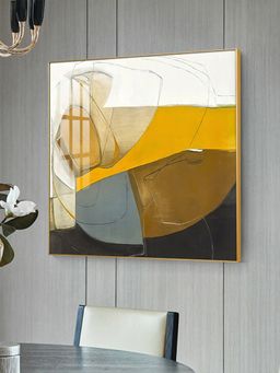 The Next Decor - Radiant Muse Glass Finish Square Wall Art