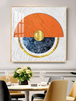 The Next Decor - Luminous Wave Glass Finish Square Wall Art