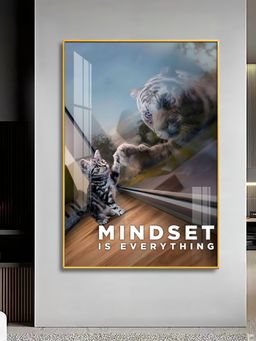 The Next Decor - Prospective Matter Mindset Glass Finish Vertical Wall Art