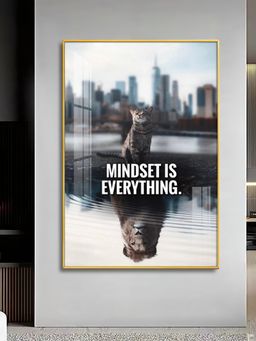 The Next Decor - Self Consciousness Glass Finish Vertical Wall Art