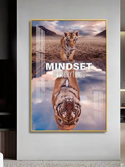 The Next Decor - Mindset Mastery Glass Finish Vertical Wall Art