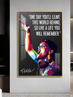 The Next Decor - A Journey of Remembrance Glass Finish Vertical Wall Art