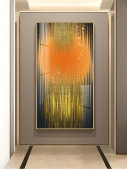 The Next Decor - Birds Over the Canopy Glass Finish Vertical Wall Art