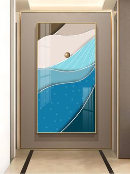 The Next Decor - WaveStone Harmony Glass Finish Vertical Wall Art