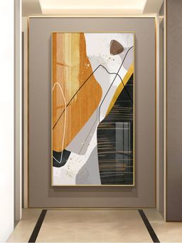 The Next Decor - Noir Elegance Glass Finish Vertical Wall Art