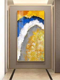 The Next Decor - Ethereal Waveform Glass Finish Vertical Wall Art