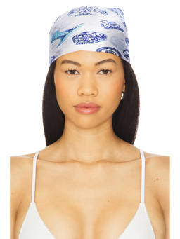 8 Other Reasons - Royal Women's Convertible Tie-Up Head Scarf Blue