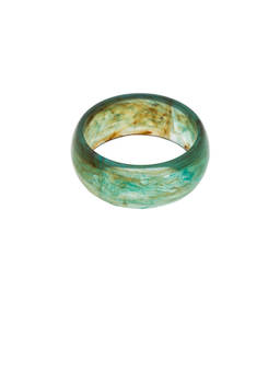 8 Other Reasons - Acetate Women's Lightweight Marbled Bangle Bracelet Green