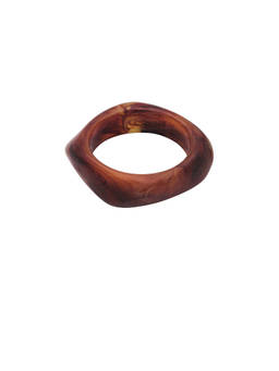 8 Other Reasons - Women's Lightweight Resin Bangle Bracelet Brown
