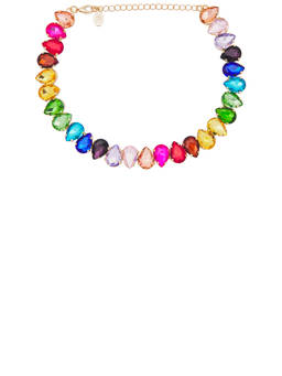 8 Other Reasons - Women's Statement Crystal Choker Multi-Color