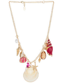 8 Other Reasons - Shell Charm Women's Lobster Clasp Necklace Gold