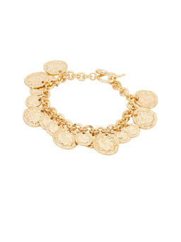 8 Other Reasons - Coined Women's Gold-Tone Toggle Charm Bracelet Gold