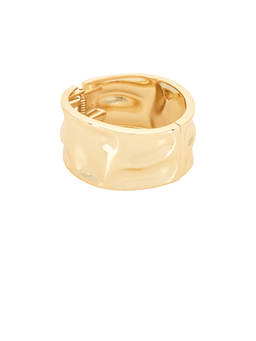 8 Other Reasons - Statement Women's Hinged Wide Cuff Bracelet Gold