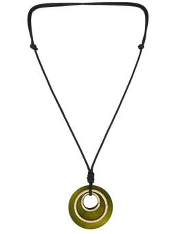 8 Other Reasons - Cord Women's Adjustable Braided Pendant Necklace Green