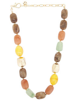 8 Other Reasons - Women's Multi-Color Beaded Acetate Necklace Multi-Color