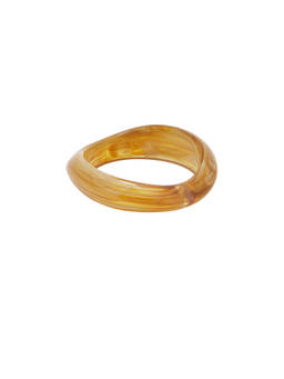 8 Other Reasons - Translucent Women's Lightweight Acrylic Bangle Bracelet Yellow