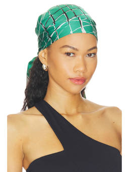 Altuzarra - Silk Women's Fishnet Print Head Scarf Green