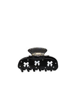 Emi Jay - Crystal Bow Women's Biodegradable Acetate Claw Clip Black