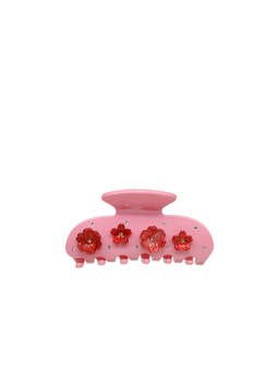 Emi Jay - Sweetheart Women's Floral Embellished Claw Clip Pink