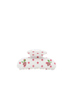 Emi Jay - Polka Dot Women's Hinge Closure Claw Clip White