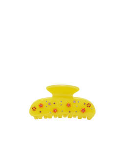 Emi Jay - Floral Rhinestone Women's Claw Clip Yellow