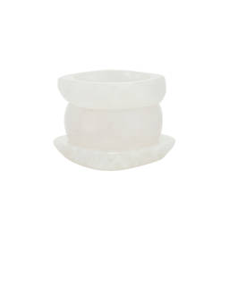 Epifene - Women's Slip-On Acetate Bangle Set White