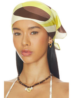 FAITHFULL THE BRAND - Geometric Women's Soft Square Head Scarf Multi-Color