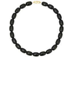 Heaven Mayhem - Clementine Women's Lightweight Resin Beaded Necklace Black