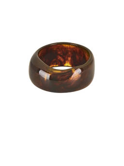 Heaven Mayhem - Women's Slip-On Resin Bangle Bracelet Burnt Orange