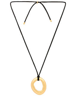 Heaven Mayhem - Mini Women's Adjustable Faux Suede Pendant Necklace Black
