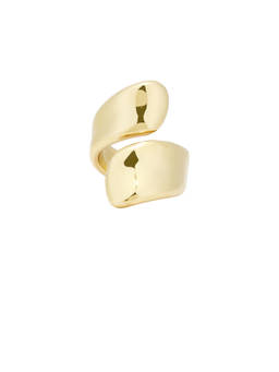 Jenny Bird - Solene Women's Lightweight Wrap Band Ring Gold