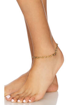 Jenny Bird - Dhani Women's Lightweight Chain Anklet Gold