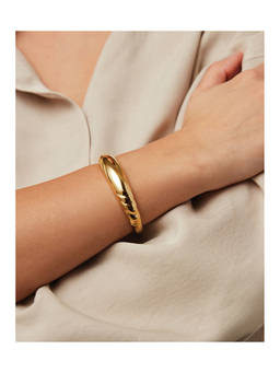 Jenny Bird - Nelle Women's Sculptural High-Shine Bangle Gold