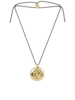 Jenny Bird - Mirror Rope Women's Adjustable Swirl Pendant Necklace Gold