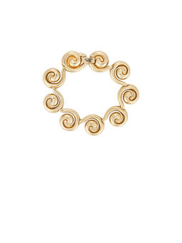 Jenny Bird - Nico Women's Swirled Chain Link Bracelet Gold