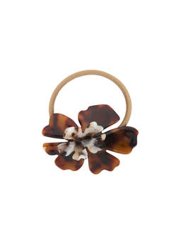 Lele Sadoughi - Hibiscus Women's Double Layered Hair Tie Brown