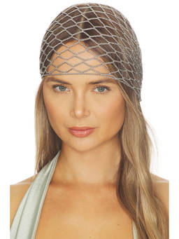 LELET NY - Chain Women's Self-Tie Head Scarf Silver