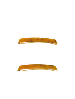 LELET NY - Mini Women's Slip-On Resin Bobbi Pin Set Caramel Tortoise