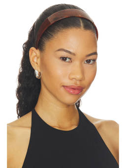 LELET NY - Bleeker Female Wide Band Resin Headband Chocolate Tortoise