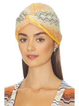 Missoni - Knit Twist-Front Women's Turban Head Scarf Multi-Color