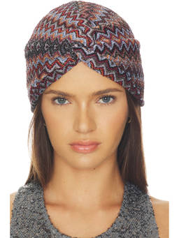 Missoni - Chevron Women's Knitted Turban Head Scarf Multi-Color
