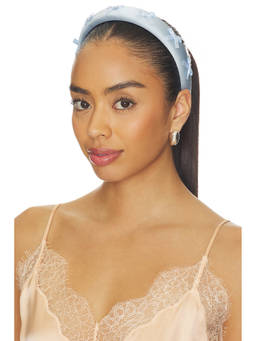 petit moments - Heidi Female Padded Satin Headband Blue